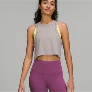 NWT Lululemon Open-Back Cropped Train Tank size 10